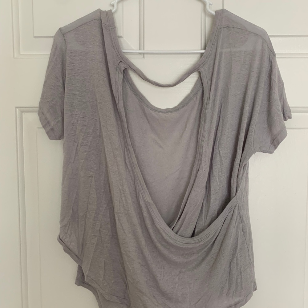 Free People Open Back Tee